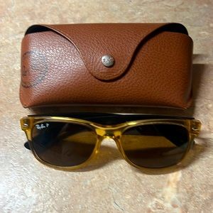 Ray Ban polarized brown sunglasses. Very chic. Hardly worn.
